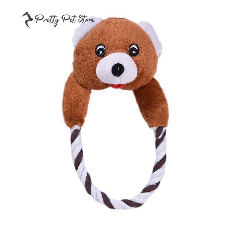 Plush Dog Circular Chewing Toy Dogs Toys 