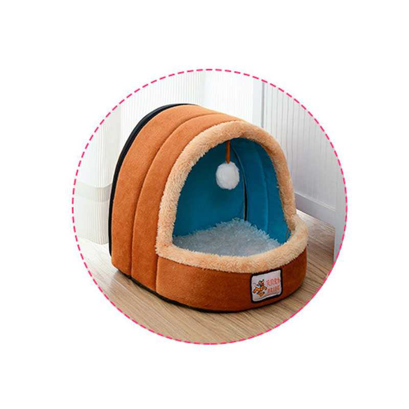 Colorful Plush Pet Bed & House