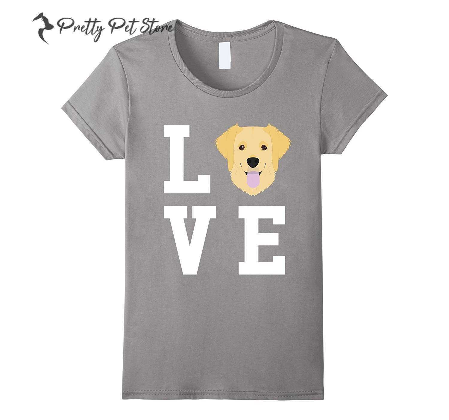 Golden Retriever Dog Breed Tee Golden Retriever T-Shirt I Love My Golden Retriever