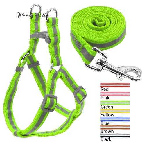 Nylon Reflective Harness for Small Dogs Collars, Harnesses & Leashes Dogs 