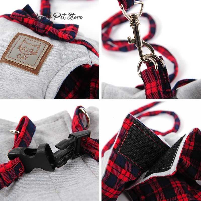 Elegant Cotton Harnesses For Cats Cats Collars, Harnesses & Leashes 